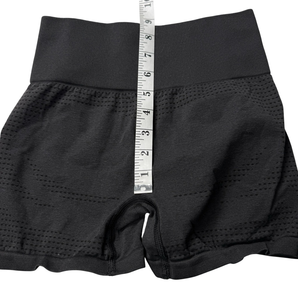 Gymshark Shorts Vital Marl Mesh Black Compression Fit Shorts SZ XS Gym Run Lift - Picture 6 of 8